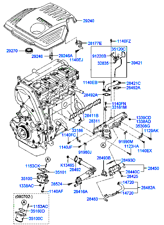 коллектор выпускной двигателя